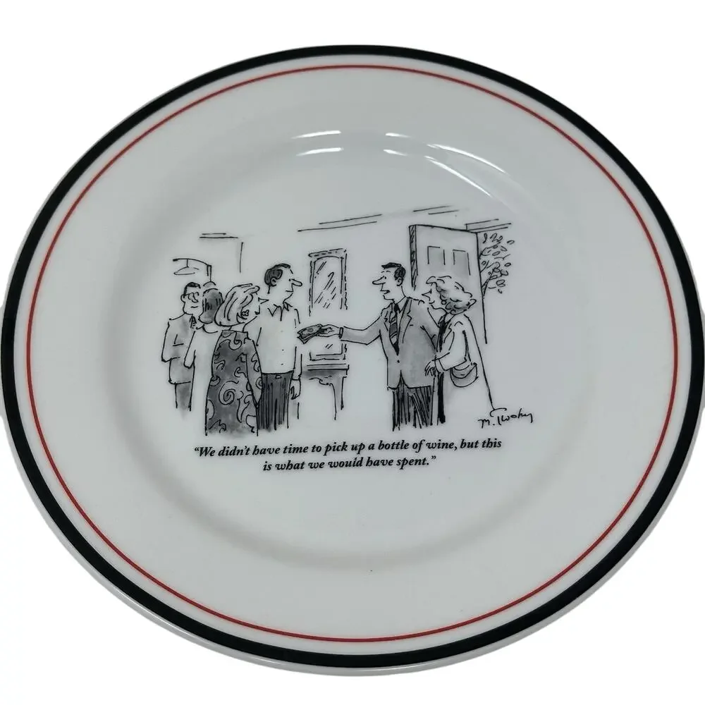 Restoration Hardware The New Yorker Humor “We Didn’t Have Time…” “8” Plate